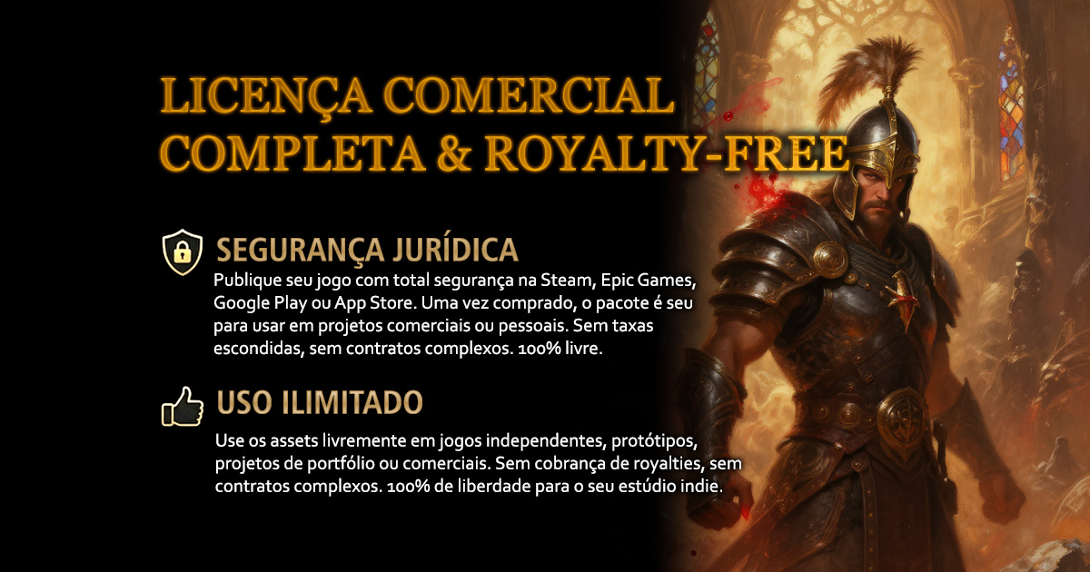 Licença Comercial Completa & Royalty-Free